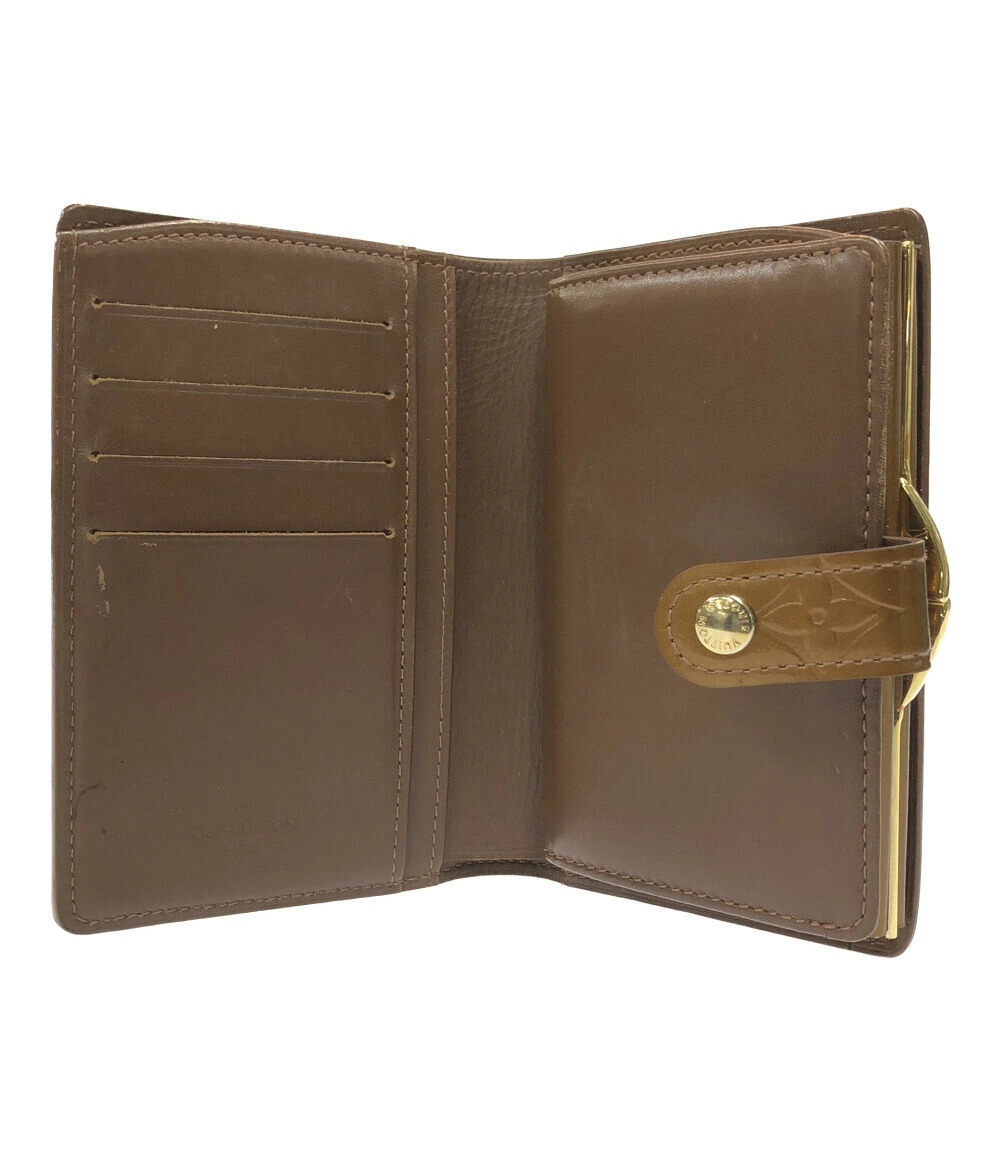 Louis Vuitton Vernis Portemonnaie Clasp fold Closure Viennois Bi Billet Wallet